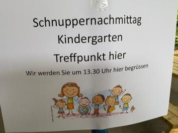 Besuchsnachmittag neue Kindergarten-Kinder