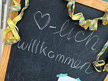 Herzlich Willkommen Schild